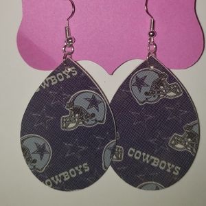 Faux leather earrings